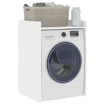 vidaXL Ντουλάπα Πλυντηρίου Λευκό 67,5x62x97cm Επεξεργασμένο ξύλο 1 τεμ.