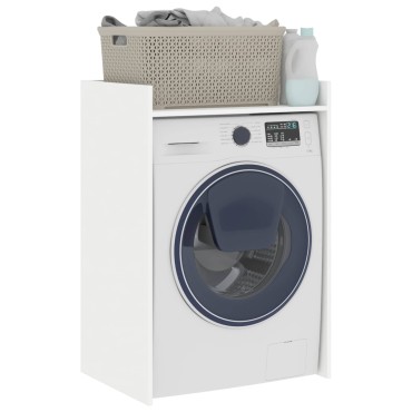 vidaXL Ντουλάπα Πλυντηρίου Λευκό 67,5x48x97cm Επεξεργασμένο ξύλο 1 τεμ.