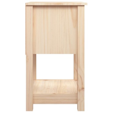 vidaXL Κομοδίνα 2 τεμ. 40x35x61,5cm από Μασίφ Ξύλο Πεύκου