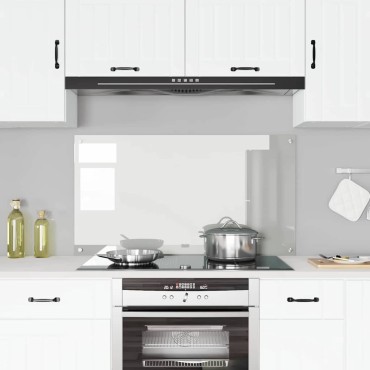 vidaXL Πλάτη κουζίνας Διαφανές 120 x 60 cm σκληρυμένο γυαλί
