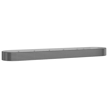 vidaXL Ζαρντινιέρα Ανθρακί 600x140x36εκ Γαλβανισμένος χάλυβας