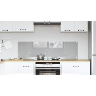 vidaXL Πλάτη κουζίνας 2 τμχ. Ανοιχτό γκρι 70 x 40 cm σκληρυμένο γυαλί