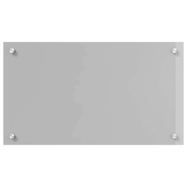 vidaXL Πλάτη κουζίνας 2 τμχ. Ανοιχτό γκρι 70 x 40 cm σκληρυμένο γυαλί