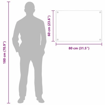 vidaXL Πλάτη κουζίνας 2 τμχ. Ανοιχτό γκρι 80 x 60 cm σκληρυμένο γυαλί