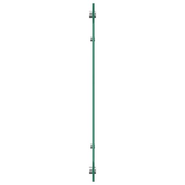 vidaXL Πλάτη κουζίνας 2 τμχ. Λευκό 110 x 40 cm σκληρυμένο γυαλί