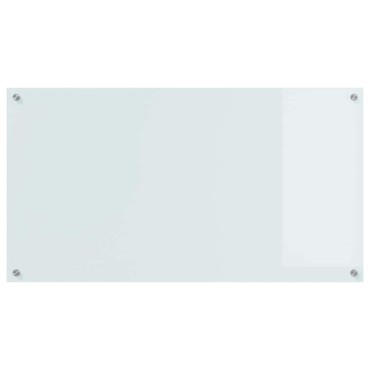 vidaXL Πλάτη κουζίνας 2 τμχ. Λευκό 110 x 60 cm σκληρυμένο γυαλί