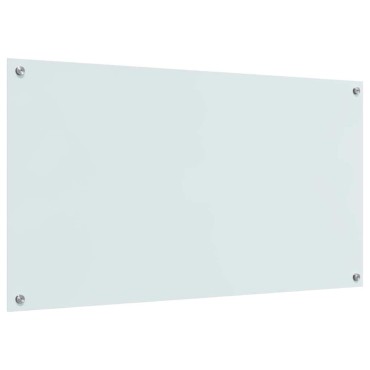 vidaXL Πλάτη κουζίνας 2 τμχ. Λευκό 110 x 60 cm σκληρυμένο γυαλί