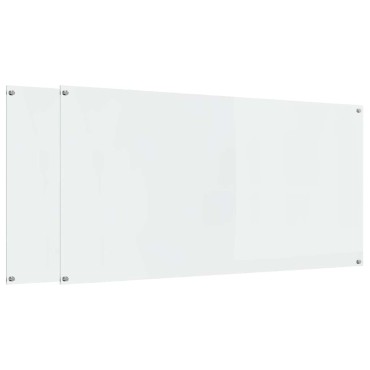 vidaXL Πλάτη κουζίνας 2 τμχ. Διαφανές 120 x 60 cm σκληρυμένο γυαλί