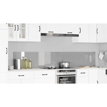 vidaXL Πλάτη κουζίνας 2 τμχ. Ανοιχτό γκρι 120 x 40 cm σκληρυμένο γυαλί