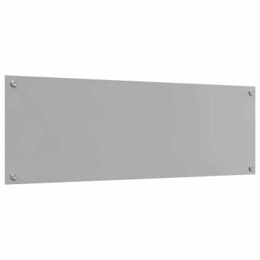 vidaXL Πλάτη κουζίνας 2 τμχ. Ανοιχτό γκρι 120 x 40 cm σκληρυμένο γυαλί