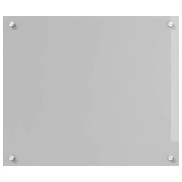 vidaXL Πλάτη κουζίνας Ανοιχτό γκρι 70 x 60 cm σκληρυμένο γυαλί