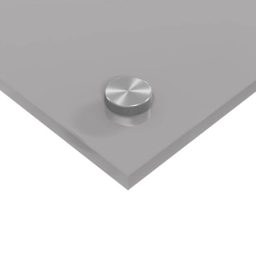 vidaXL Πλάτη κουζίνας Ανοιχτό γκρι 80 x 50 cm σκληρυμένο γυαλί