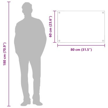 vidaXL Πλάτη κουζίνας Ανοιχτό γκρι 80 x 60 cm σκληρυμένο γυαλί