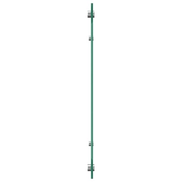 vidaXL Πλάτη κουζίνας Λευκό 110 x 40 cm σκληρυμένο γυαλί