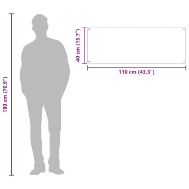 vidaXL Πλάτη κουζίνας Λευκό 110 x 40 cm σκληρυμένο γυαλί