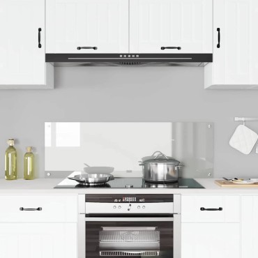 vidaXL Πλάτη κουζίνας Διαφανές 120 x 40 cm σκληρυμένο γυαλί