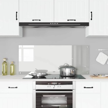 vidaXL Πλάτη κουζίνας Διαφανές 120 x 50 cm σκληρυμένο γυαλί