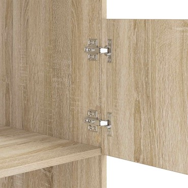 vidaXL Ντουλάπα Πλυσταριού Σονόμα 50x68x162cm Επεξεργασμένο ξύλο 1 τεμ.