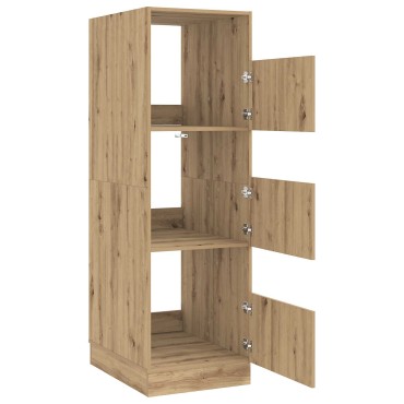 vidaXL Ντουλάπα Πλυσταριού με αποθήκευση Artisan Oak 50x68x162 εκ 1 τεμ.