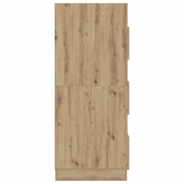 vidaXL Ντουλάπα Πλυσταριού με αποθήκευση Artisan Oak 50x68x162 εκ 1 τεμ.