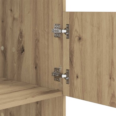 vidaXL Ντουλάπα Πλυσταριού με αποθήκευση Artisan Oak 50x68x162 εκ 1 τεμ.