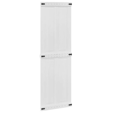 vidaXL Πόρτα αχυρώνα Corona Λευκό 70 x 210 cm Μασίφ Ξύλο Πεύκου