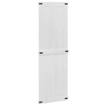 vidaXL Πόρτα αχυρώνα CORONA 70 x 210 cm Μασίφ Ξύλο Πεύκου Λευκό