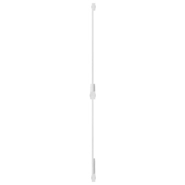 vidaXL Πόρτα αχυρώνα Corona Λευκό 80 x 210 cm Μασίφ Ξύλο Πεύκου