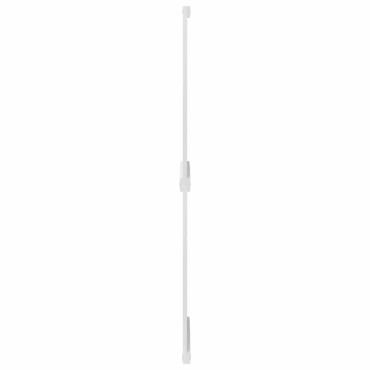 vidaXL Πόρτα αχυρώνα Corona Λευκό 90 x 210 cm Μασίφ Ξύλο Πεύκου