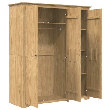 vidaXL Ντουλάπι BODO Μέλι Καφέ 146x53,5x173cm Επεξεργασμένο Ξύλο