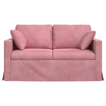 vidaXL Καναπές Ροζ 138x78x80cm Βελούδο