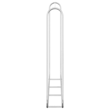vidaXL Ράφι Καυσόξυλων 200x25x150 εκ. Γαλβανιζέ Ατσάλι