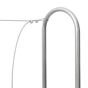 vidaXL Ράφι Καυσόξυλων 200x25x150 εκ. Γαλβανιζέ Ατσάλι