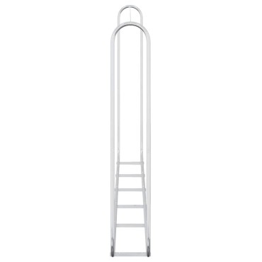 vidaXL Ράφι Καυσόξυλων 300x25x150 εκ. Γαλβανιζέ Ατσάλι