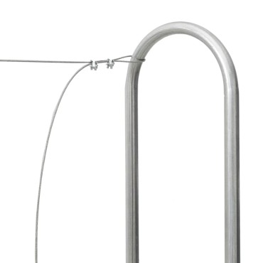 vidaXL Ράφι Καυσόξυλων 300x25x150 εκ. Γαλβανιζέ Ατσάλι
