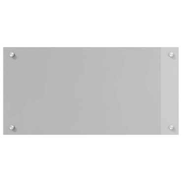 vidaXL Πλάτη κουζίνας Ανοιχτό γκρι 80 x 40 cm σκληρυμένο γυαλί