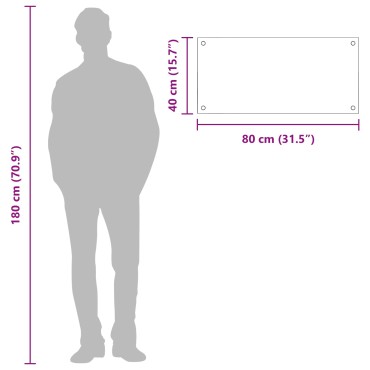 vidaXL Πλάτη κουζίνας Ανοιχτό γκρι 80 x 40 cm σκληρυμένο γυαλί