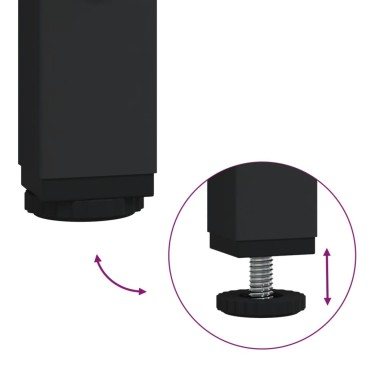 vidaXL Τραπέζι Κονσόλα Καπνιστή Δρυς 100x22,5x75cm Επεξεργ. Ξύλο 1 τεμ.
