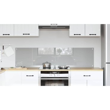 vidaXL Πλάτη κουζίνας 2 τμχ. Ανοιχτό γκρι 80 x 40 cm σκληρυμένο γυαλί