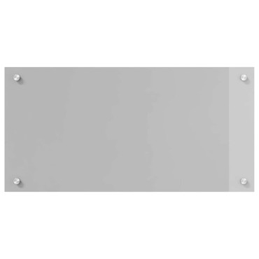 vidaXL Πλάτη κουζίνας 2 τμχ. Ανοιχτό γκρι 80 x 40 cm σκληρυμένο γυαλί