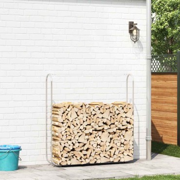 vidaXL Ράφι Καυσόξυλων 150x25x150 εκ. Γαλβανιζέ Ατσάλι