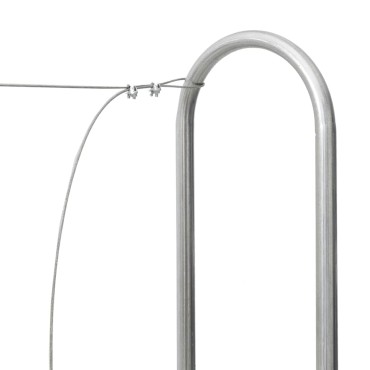 vidaXL Ράφι Καυσόξυλων 150x25x150 εκ. Γαλβανιζέ Ατσάλι