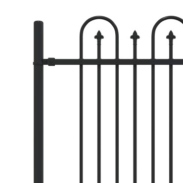 vidaXL Φράχτης Καμάρας με Άκρες DRONTEN 200x166cm Μαύρο