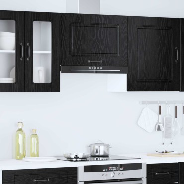 vidaXL Πάνελ πλυντηρίου πιάτων Kalmar Μαύρη Οξυά 60x31x40 εκ