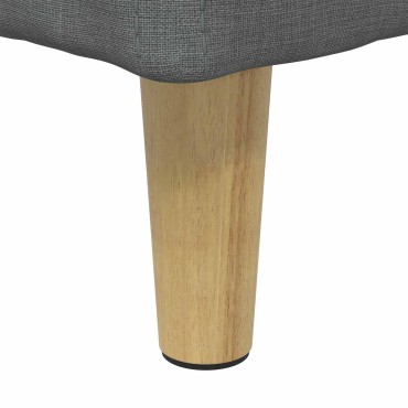 vidaXL Οθωμανικό αποθήκευσης Σκούρο Γκρι 60x60x45cm ύφασμα