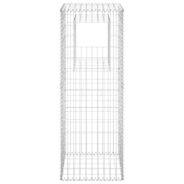 vidaXL  Συρματοκιβώτιο Στύλος 50x50x140cm Σιδερένιο