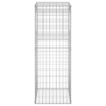 vidaXL  Συρματοκιβώτιο Στύλος 50x50x140cm Σιδερένιο
