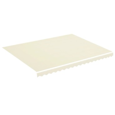 vidaXL Ανταλλακτικό Ύφασμα Τέντας Κρεμ 450x350 εκ. Πολυεστέρας