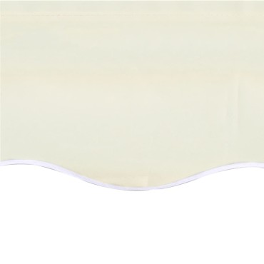 vidaXL Ανταλλακτικό Ύφασμα Τέντας Κρεμ 450x350 εκ. Πολυεστέρας