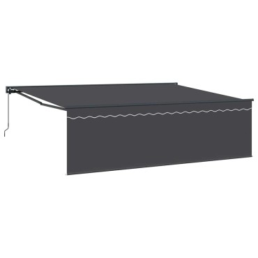 vidaXL Αναδιπλούμενη τέντα Ανθρακί 450 x 300 εκ